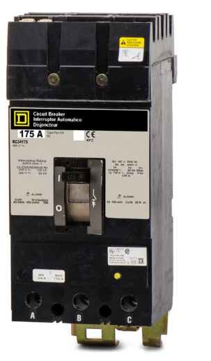KC34175 - Square D - Molded Case Circuit Breaker I-Line Plug-In - 175 Amp - 3 Pole - 480 Volt