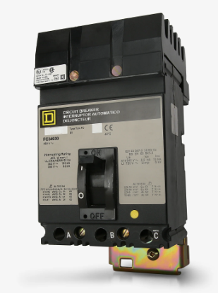 FC34050– Square D – 50 Amp Molded Case Circuit Breaker Plug-In – 50 Amp – 3 Pole – 480 Volt
