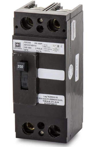 CA2200 - Eaton - Molded Case Circuit Breaker - 200 Amp - 2 Pole - 240 Volt