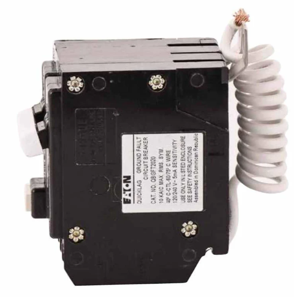 QBGFT2025 - Eaton Cutler-Hammer 25 Amp Double Pole GFCI Bolt-On Circuit Breaker