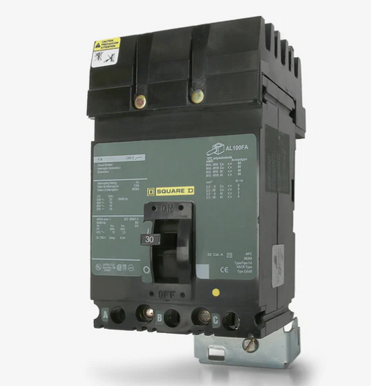 FH36045 - Square D - Molded Case Circuit Breaker I-Line Plug-In - 45 Amp - 3 Pole - 600 Volt