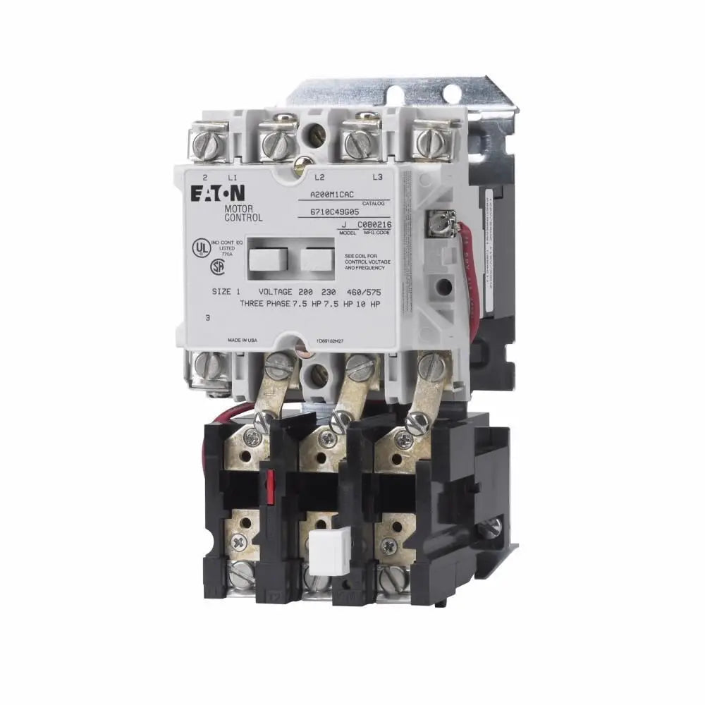 A200M1CAC - Eaton - Non-Reversing NEMA Starter 27 Amp - 3 Pole - 120 Volt