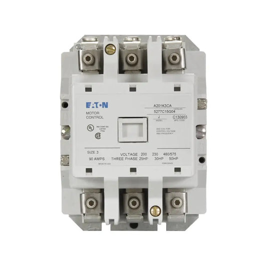 A201K3CA - Eaton - Magnetic Contactor 90 Amp - 3 Pole - 600 Volt