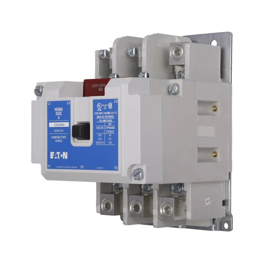 Cn55Nn3A Eaton Magnetic Contactor 135 Amp 3 Pole 600 Volt - Detail View