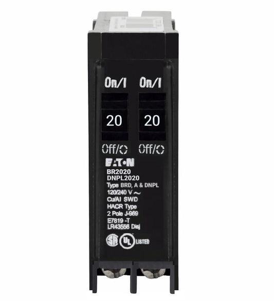 BR2020 - Eaton Cutler-Hammer 20 Amp Tandem Circuit Breaker