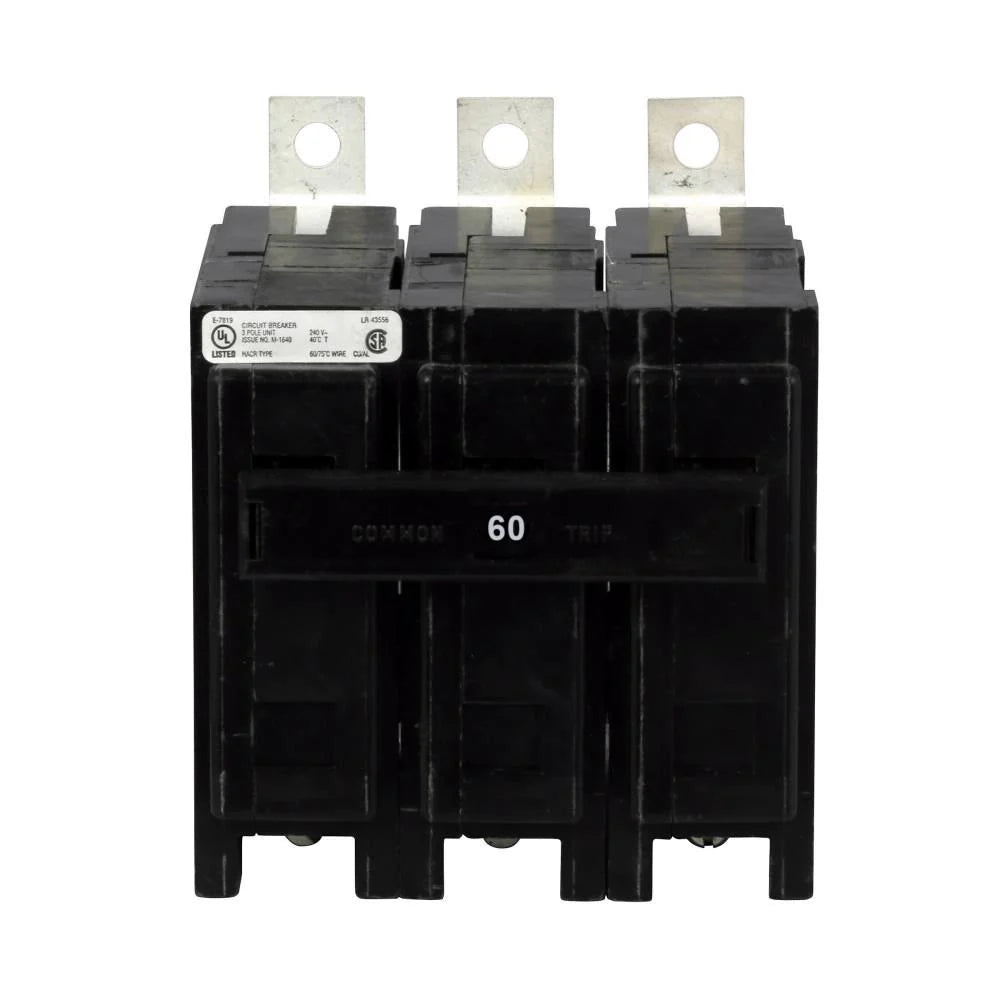 QBHW3060H - Eaton - 60 Amp Circuit Breaker Bolt-On - 60 Amp - 3 Pole - 240 Volt
