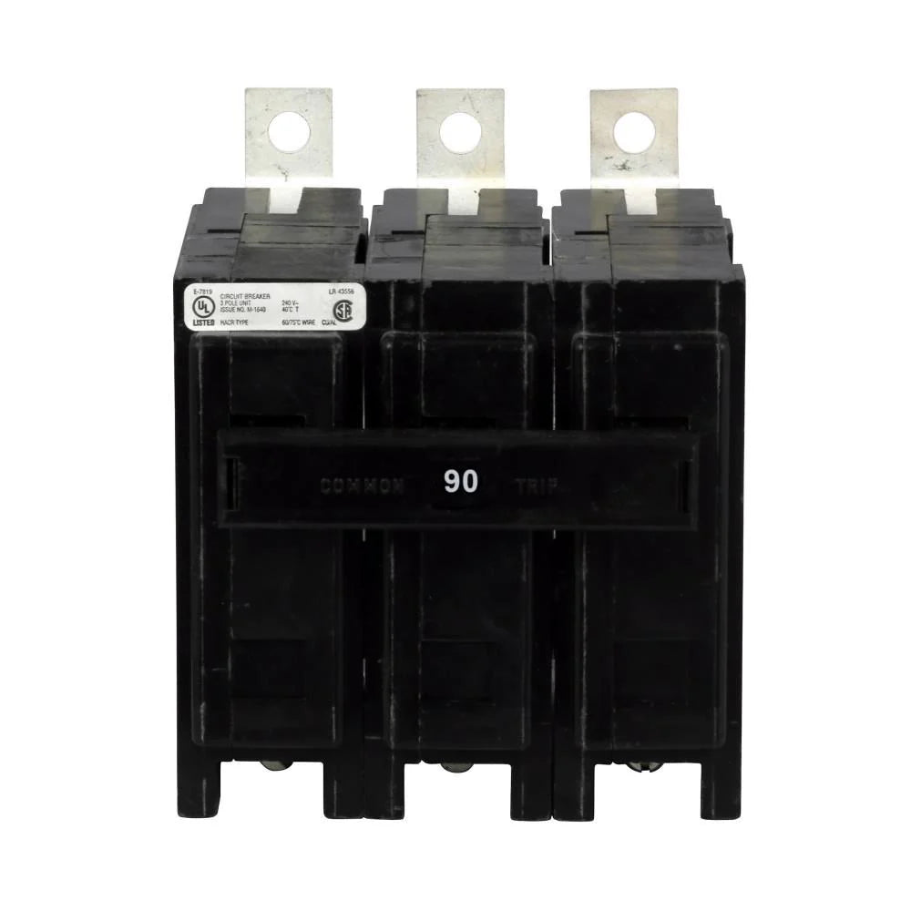 QBHW3090H - Eaton - 90 Amp Circuit Breaker Bolt-On - 90 Amp - 3 Pole - 240 Volt