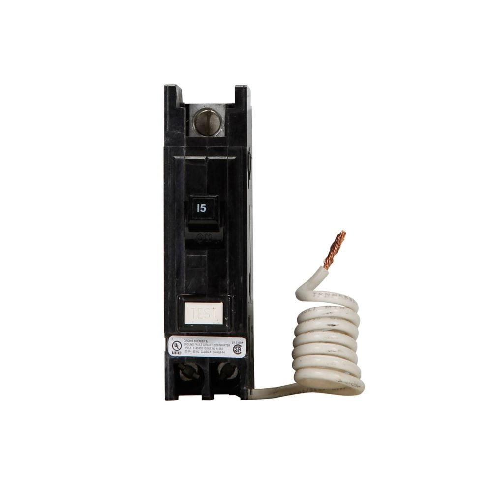 Eaton QCGFT 1 Pole GFCI Feed-Thru Circuit Breaker
