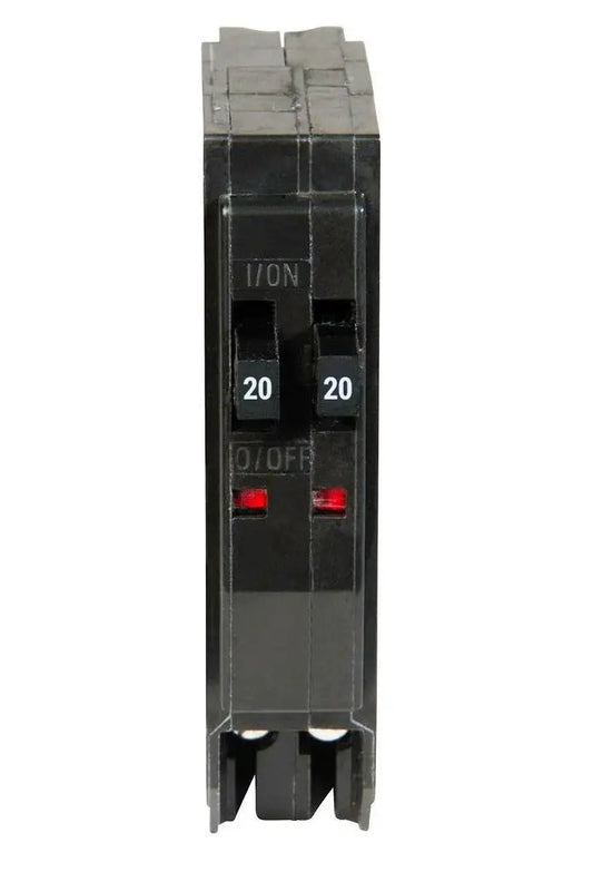 QO2020 - Square D - 20 Amp Tandem Circuit Breaker Plug-In - 20/20 Amp - 1 Pole - 120 Volt