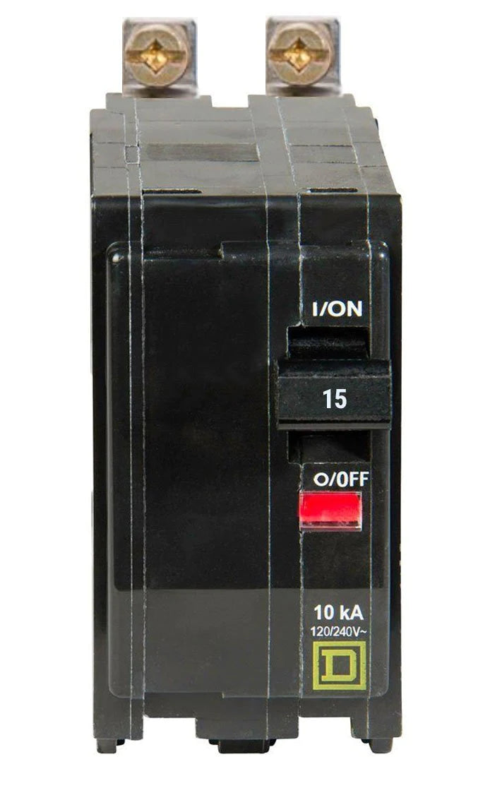 QOB215 - Square D - 15 Amp Circuit Breaker Bolt-On - 15 Amp - 2 Pole - 240 Volt