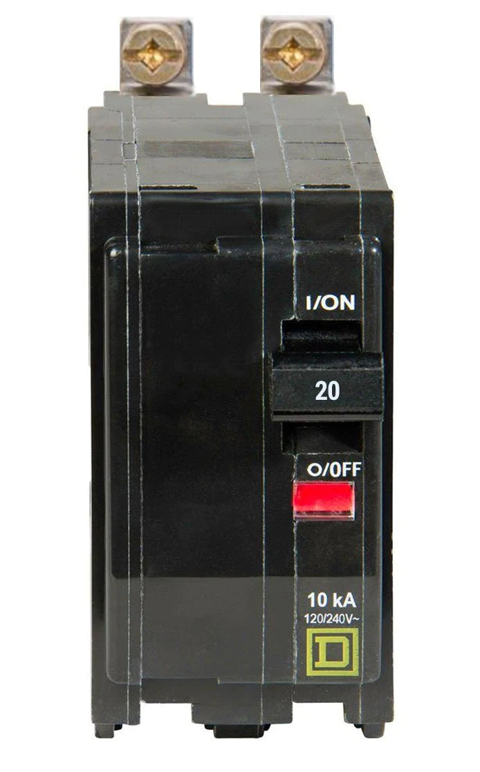 QOB220 - Square D - 20 Amp Circuit Breaker Bolt-On - 20 Amp - 2 Pole - 240 Volt
