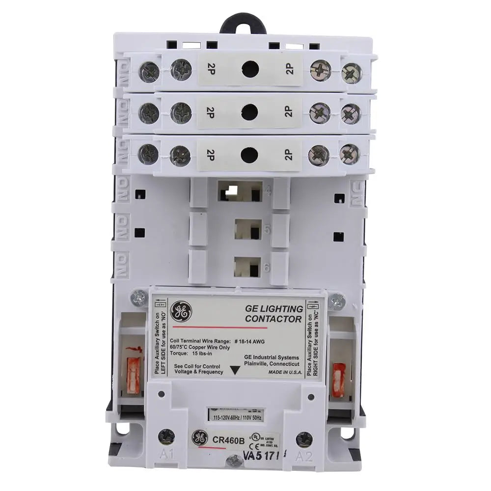 CR463L60AJA GE 6-Pole 30A 120V Electrically Held Lighting Contactor