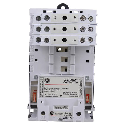 CR463L60AJA GE 6-Pole 30A 120V Electrically Held Lighting Contactor