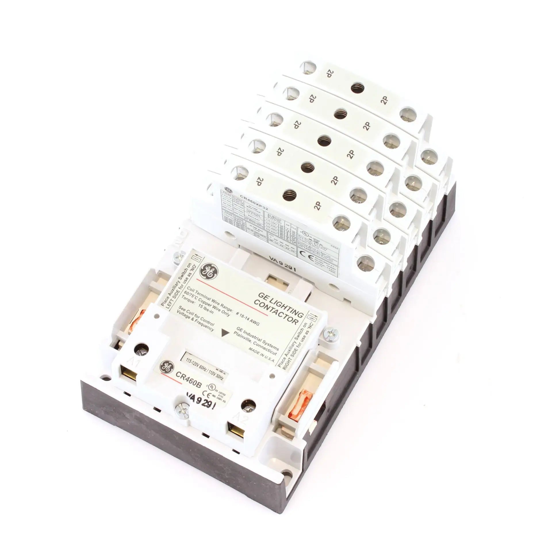 CR463LB0AJA Lighting Contactor 10 pole 30 amp 120v Coil Electrically Held