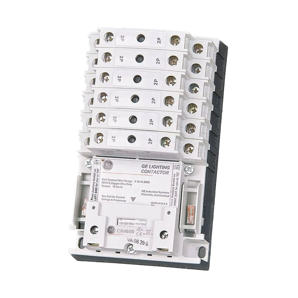 CR463LD0AJA GE 12-Pole 30A 120V Electrically Held Lighting Contactor