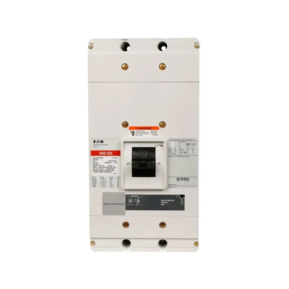 CHND312T33W Eaton 1200A 3-Pole 600V Bolt-On Circuit Breaker