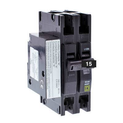 QOU2151200 Square D 15A 2-Pole 120/240V Unit Mount Circuit Breaker