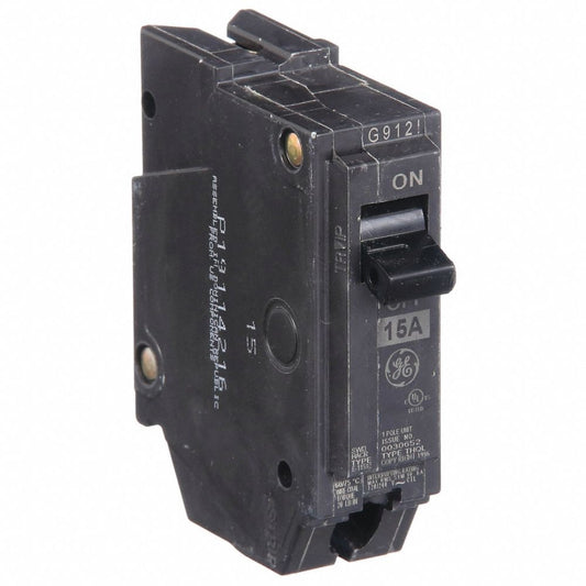 GE THQL1115 15A 1-Pole Circuit Breaker