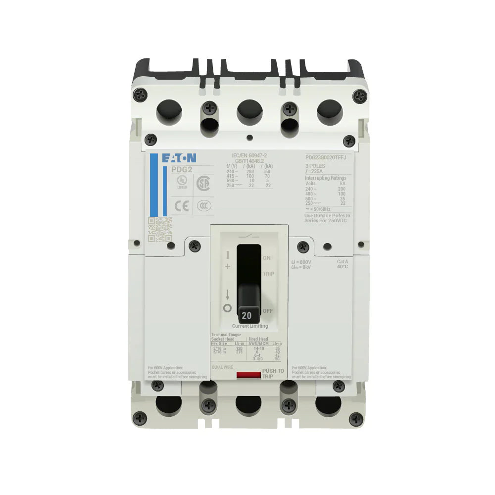 Square D PDG23G0150TFFJ 3-Pole 150A Circuit Breaker