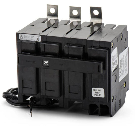 Eaton Bab3025Hs 3 Pole Standard Trip Bolt On Circuit Breakers - Front View