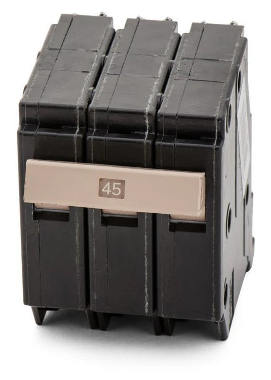 Ch345 Eaton 45 Amp Circuit Breaker Plug In 45 Amp 3 Pole 240 Volt - Front View