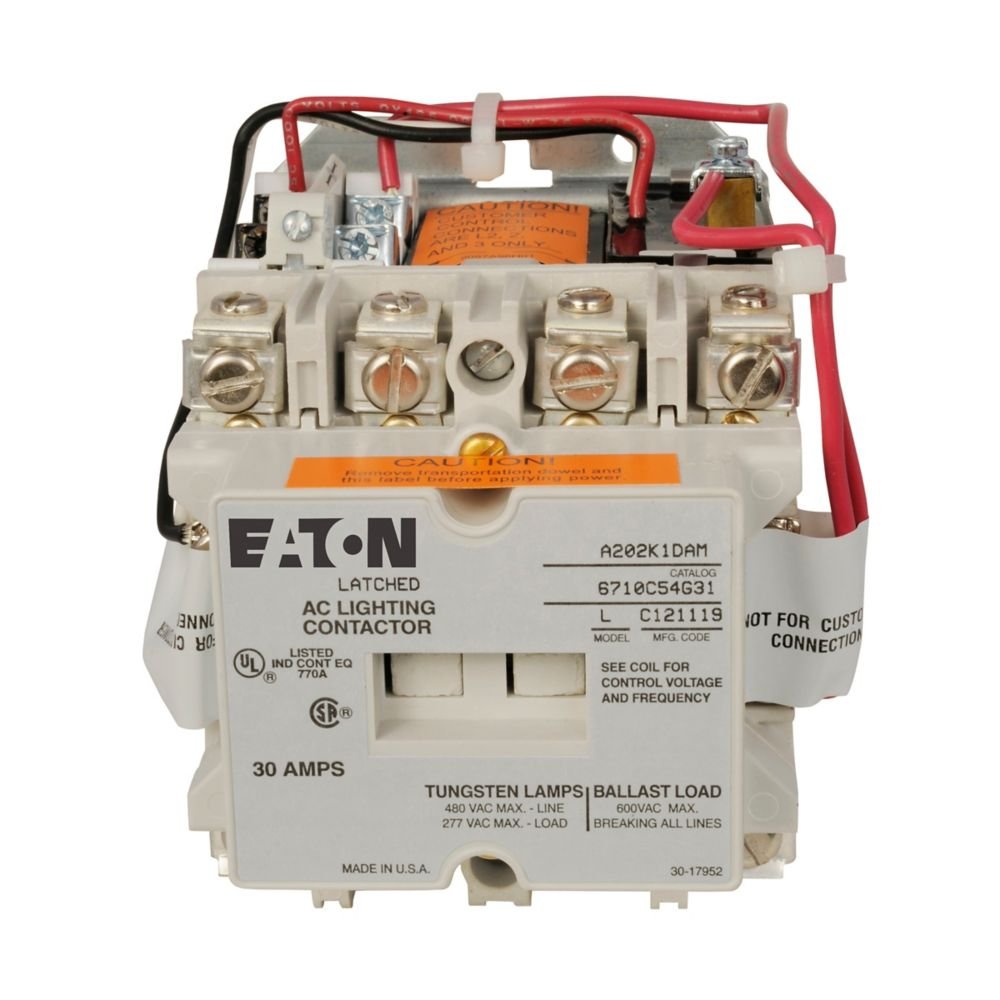 A202K1DAM_C A202K1GAM - magnetically held lighting contactor, 30 A, Eight-pole 120V COIL - Image 1