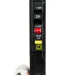QO120GFI - Square D - 20 Amp GFCI Circuit Breaker Plug-In - 20 Amp - 1 Pole - 120 Volt