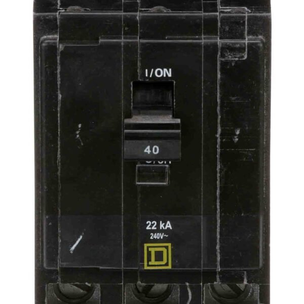 QO340VH - Square D - 40 Amp Molded Case Circuit Breaker Plug-In - 40 Amp - 3 Pole - 240 Volt