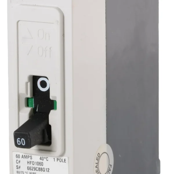 HFD1060 - Eaton - Molded Case Circuit Breaker Bolt-On - 60 Amp - 1 Pole - 277 Volt