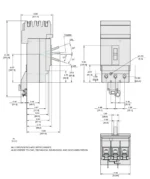 JDA36150 - Square D - Molded Case Circuit Breaker I-Line Plug-In - 150 Amp - 3 Pole - 600 Volt - Image 5