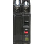 QOU2125 - Square D - 125 Amp Circuit Breaker Bolt-On - 125 Amp - 2 Pole - 240 Volt