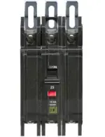 QOU325 - Square D - 25 Amp Circuit Breaker Bolt-On - 25 Amp - 3 Pole - 240 Volt
