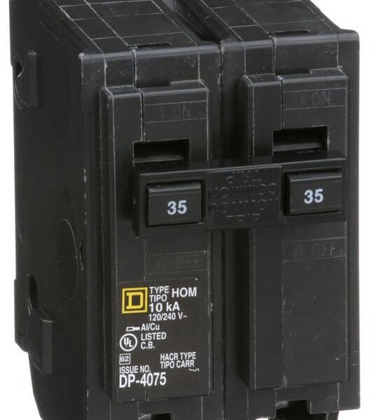 HOM235 - Square D Homeline - Circuit Breaker Plug-In - 35 Amp - 2 Pole - 240 Volt