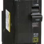 QO2100VH - Square D - 22kA Circuit Breaker Plug in - 100 Amp - 2 Pole - 210 Volt