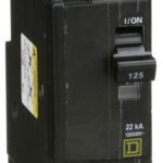 QO2125VH - Square D - 125 Amp 22ka Circuit Breaker Plug-In - 125 Amp - 2 Pole - 240 Volt