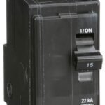 QOB215VH - Square D - 15 Amp 22kA Circuit Breaker Bolt-On - 15 Amp - 2 Pole - 240 Volt