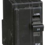 QOB220VH - Square D - 20 Amp 22kA Breaker Bolt-On - 20 Amp - 2 Pole - 240 Volt