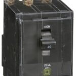 QOB320VH - Square D - 20 Amp 22kA Circuit Breaker Bolt-On - 20 Amp - 3 Pole - 240 Volt