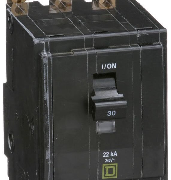QOB330VH - Square D - 30 Amp 22kA Circuit Breaker Bolt-On - 30 Amp - 3 Pole - 240 Volt
