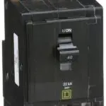 QOB340VH - Square D - 40 Amp 22kA Circuit Breaker Bolt-On - 40 Amp - 3 Pole - 240 Volt