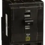 QOB390VH - Square D - 90 Amp 22kA Circuit Breaker Bolt-On - 90 Amp - 3 Pole - 240 Volt