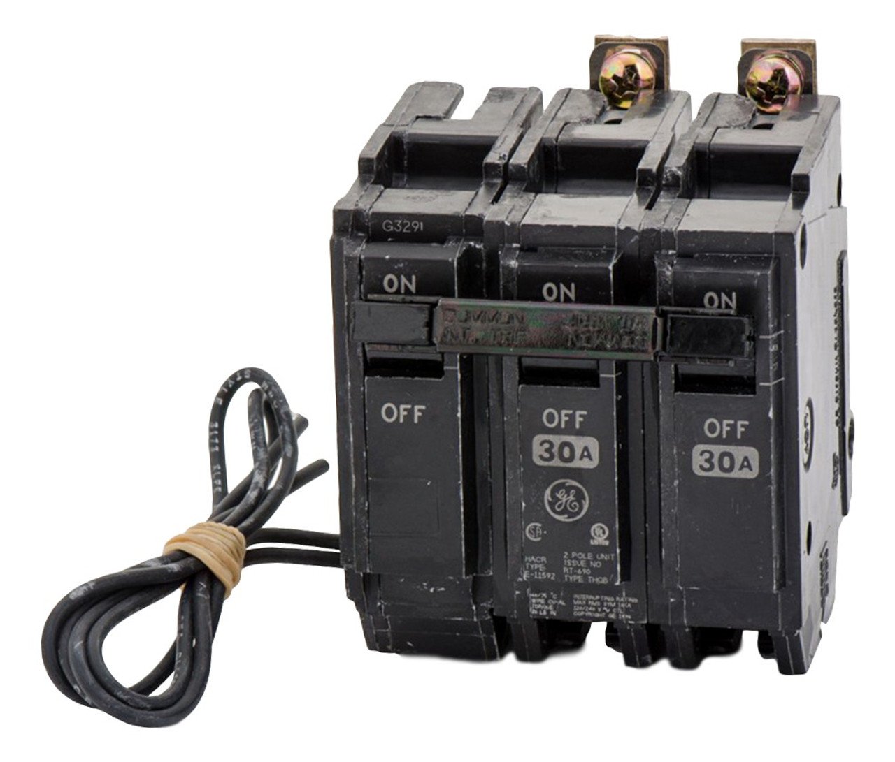 THQB2130ST1 THQB2130ST1 - GE 30 Amp 2 Pole Bolt-On Shunt Trip Circuit Breaker - Image 1