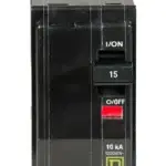 QO215 - Square D - 15 Amp Circuit Breaker Plug-In - 15 Amp - 2 Pole - 240 Volt