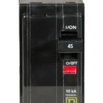 QO245 - Square D - 45 Amp Circuit Breaker Plug-In - 45 Amp - 2 Pole - 240 Volt