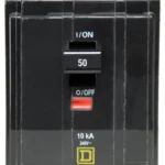 QO350 - Square D - 50 Amp Circuit Breaker Plug-In - 50 Amp - 3 Pole - 240 Volt
