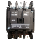 C25DND340T Cutler Hammer C25 Series Contactor 3 pole 3 phase 600V 40A 24V coil