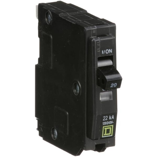 QO120VH - Square D - 20 Amp Molded Case Circuit Breaker Plug-In - 20 Amp - 1 Pole - 120 Volt